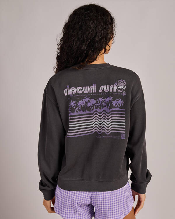 Rip Curl Neon Isles Crewneck Sweatshirt for Womens