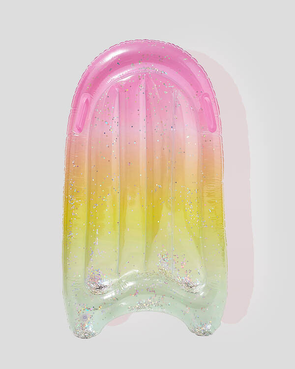 Sunnylife Rainbow Ombre Inflatable Boogie Board for Womens