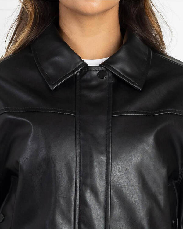 Ava And Ever Brando Faux Leather Jacket for Womens