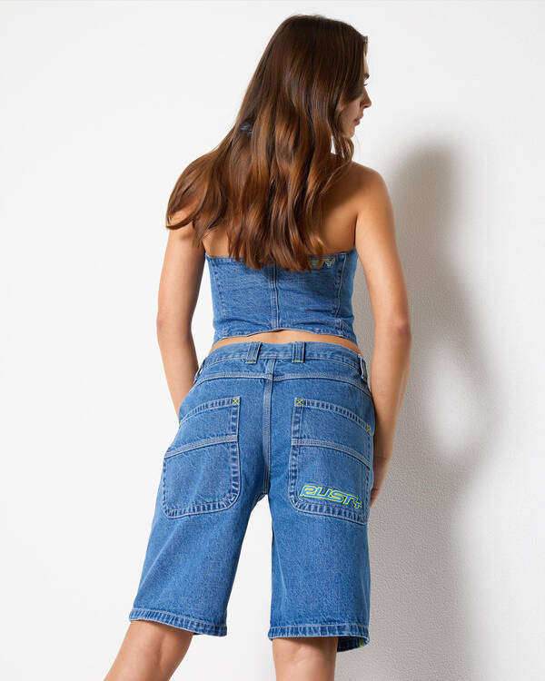 Rusty Flip Mommy Denim Shorts for Womens