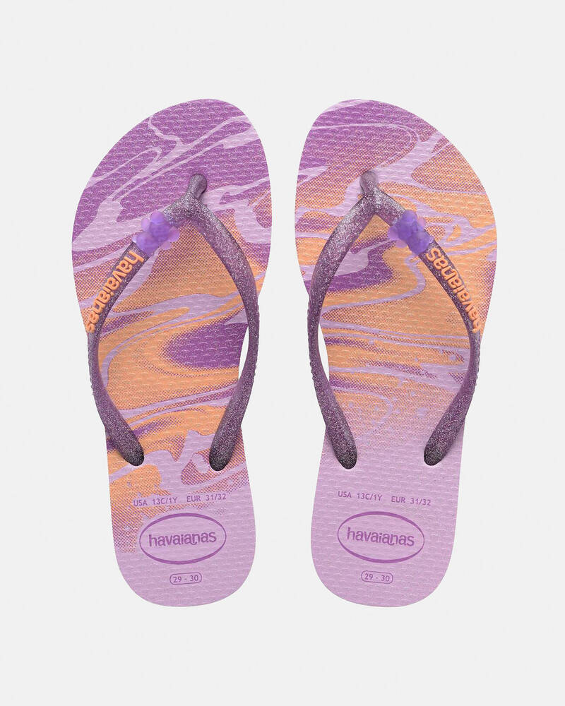 Havaianas Kids' Slim Glitter Thongs for Womens