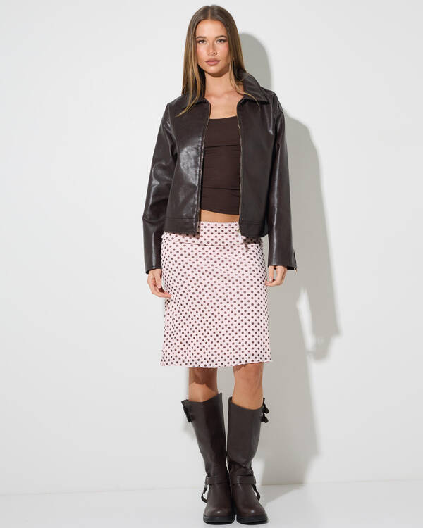 Ava And Ever Fever Faux Leather Jacket for Womens
