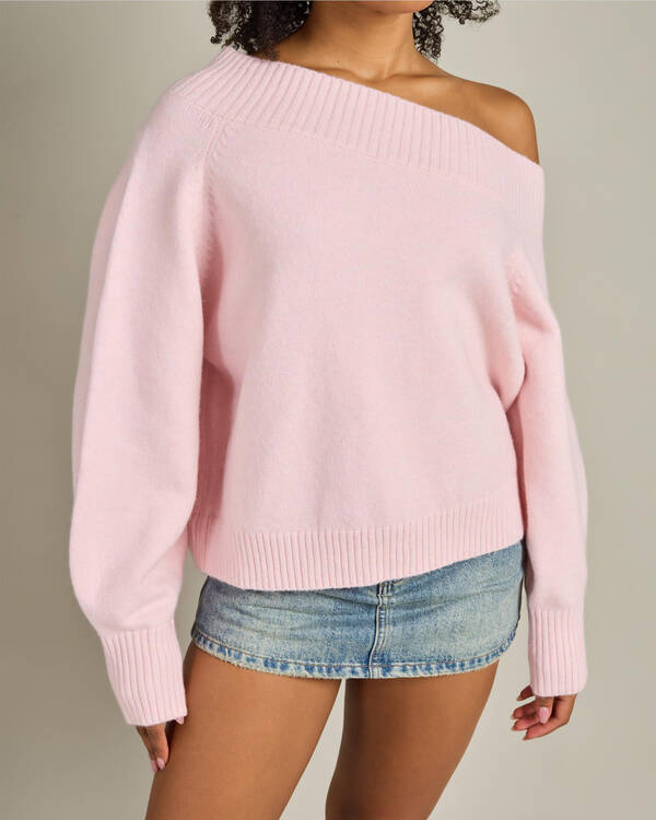 Paper Heart Magnolia Off Shoulder Knit for Womens