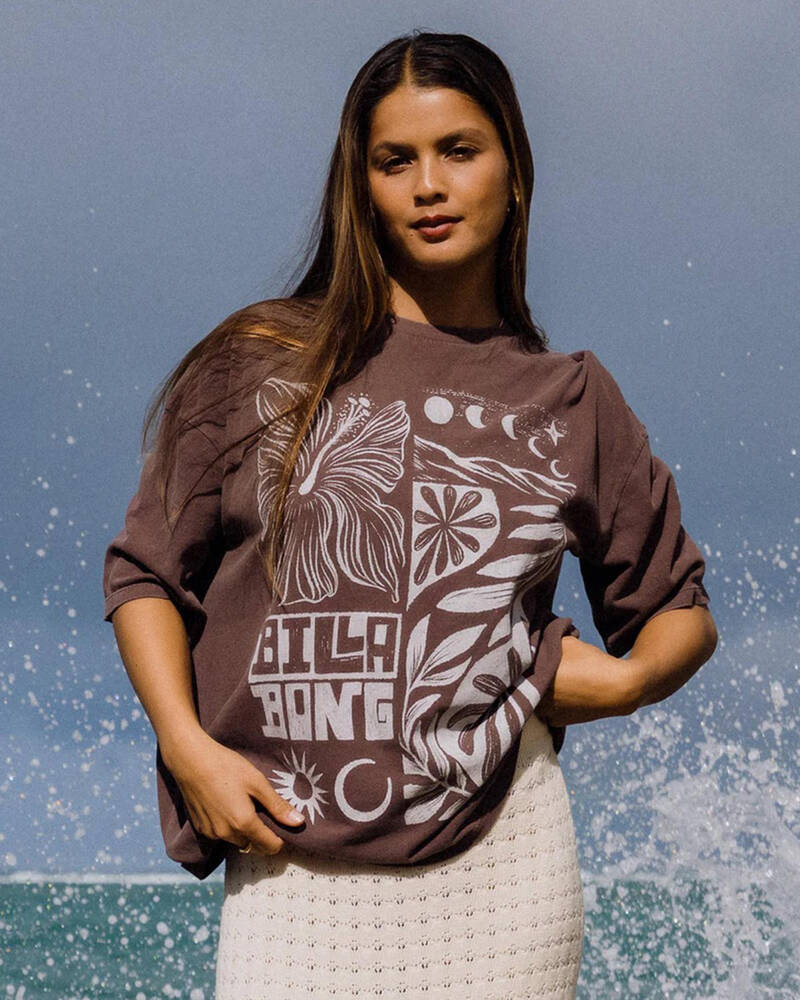 Billabong Winter Nights Oversized Fit T-Shirt for Womens
