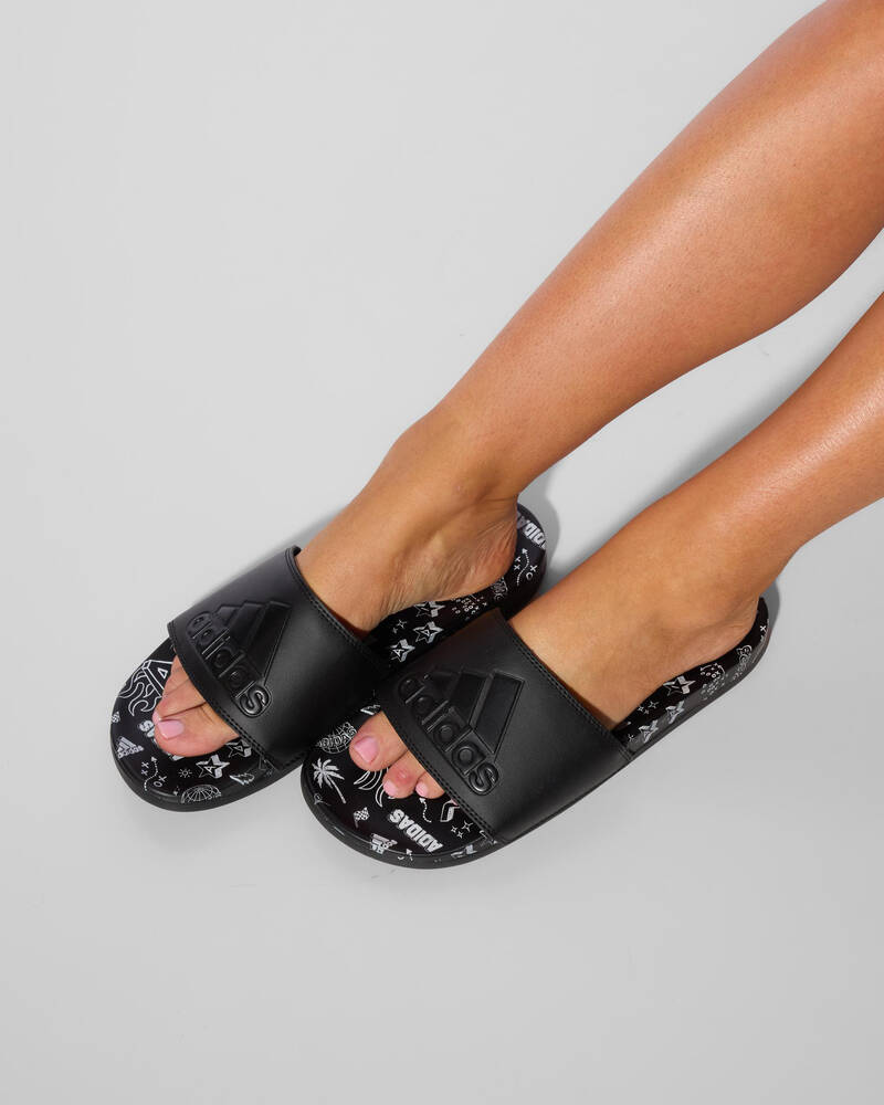 adidas Women's Adilette Comfort Slide Sandals for Womens