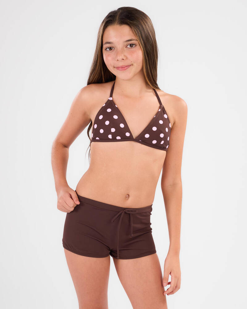Topanga Girls' Meg Fixed Triangle Bikini Top for Womens