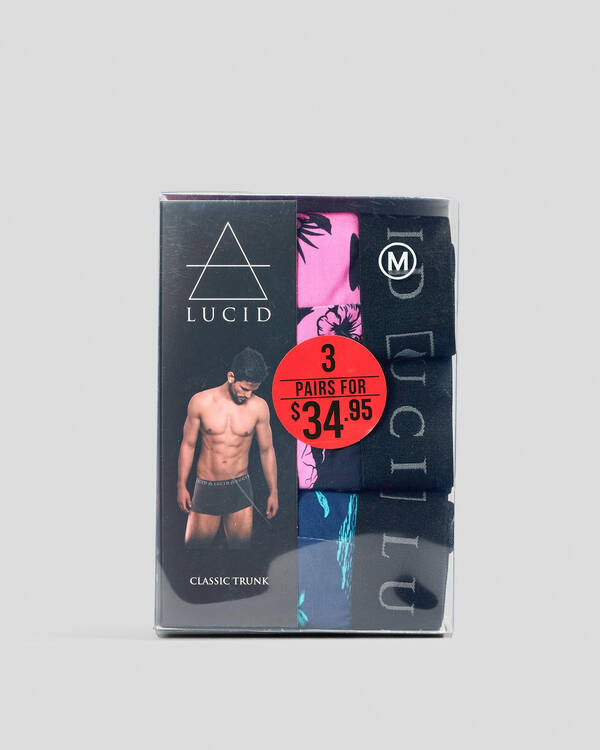 Lucid Wayfinder Fitted Boxer Shorts 3 Pack for Mens