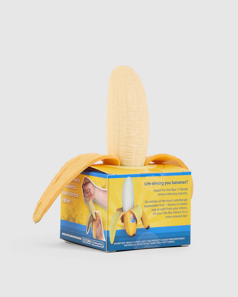Bubblegum Stuff Ripe N Ready Stress Banana Squishy Fidget Toy for Unisex