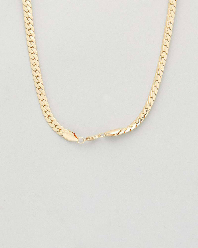 REPUBLIK Gold Snake Chain Necklace for Mens