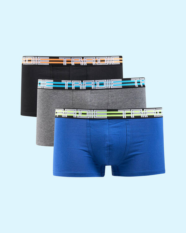 Boys' 3 Pack Fitted Trunks