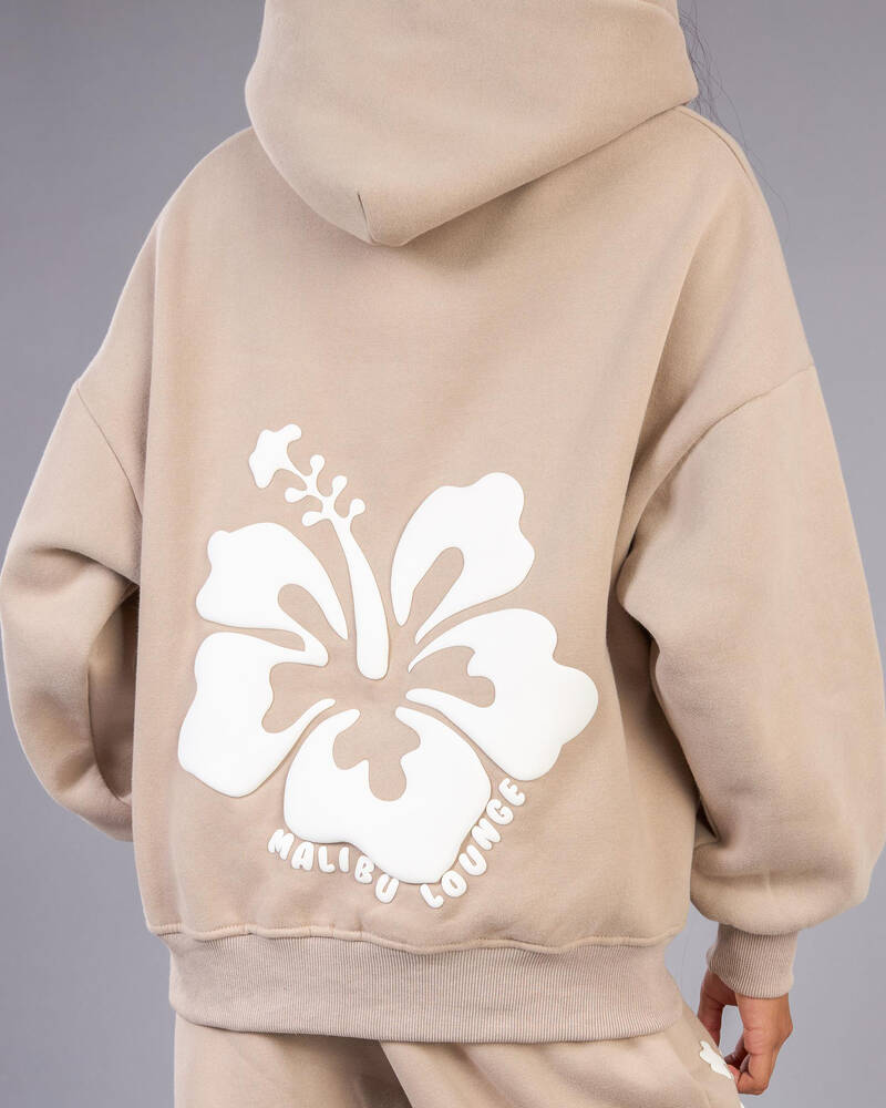 Malibu Lounge Girls&rsquo; Hibiscus Hoodie for Womens