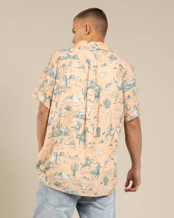 Double Diamond Ranch Desert Rider Short Sleeve Shirt for Mens