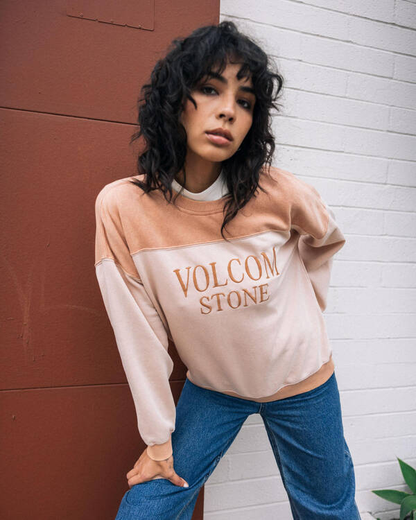 Volcom Stone Blocked Crewneck Sweatshirt for Womens