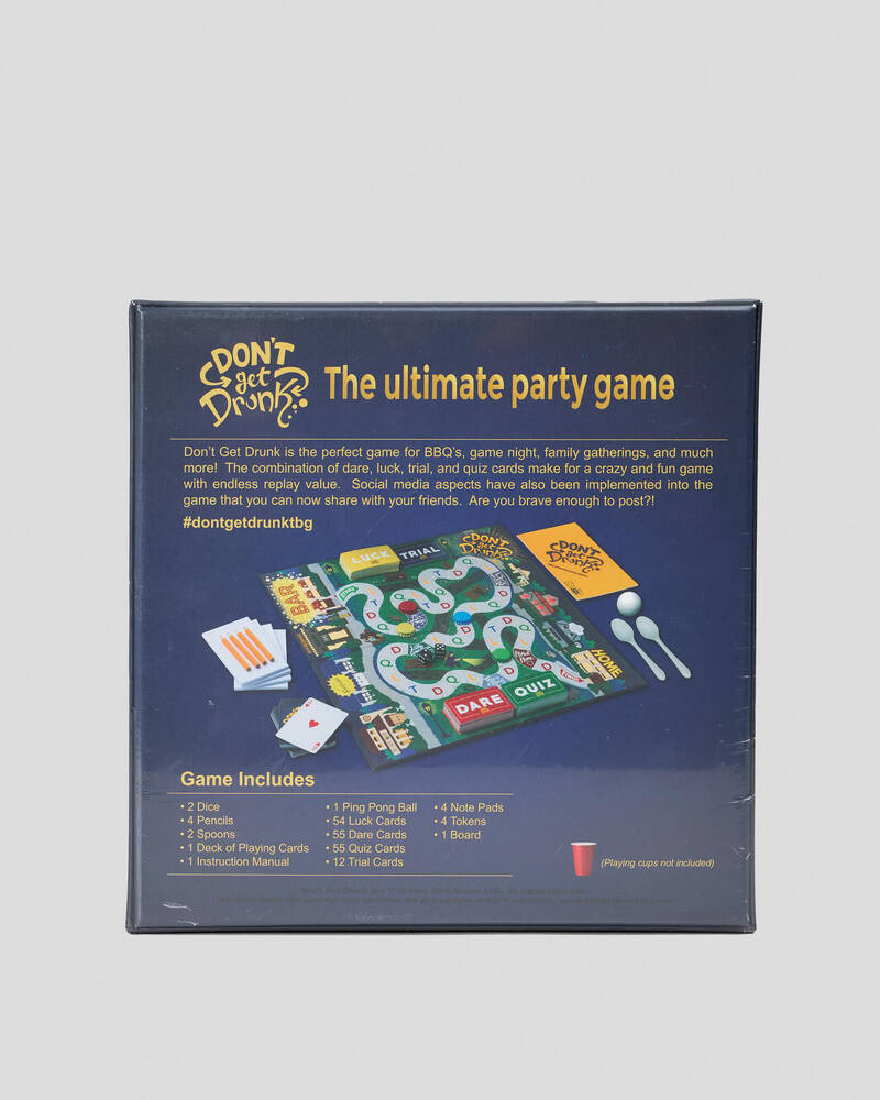 Get It Now Don't Get Drunk Card Game for Unisex