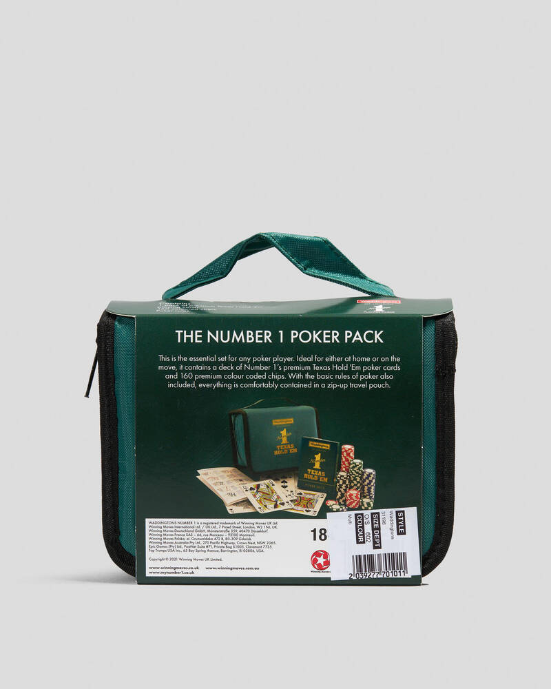 Waddingtons Playing Cards: Travel Poker Set for Unisex