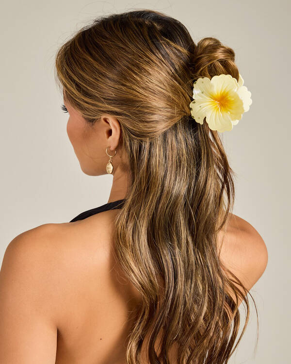 Karyn In LA Hibiscus Flower Hair Claw Clip for Womens