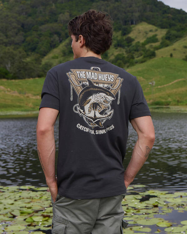 The Mad Hueys Anchor Shark T-Shirt for Mens