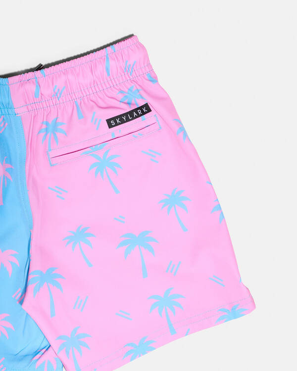 Skylark Toddlers' Palm Parade Elastic Waist Shorts for Mens