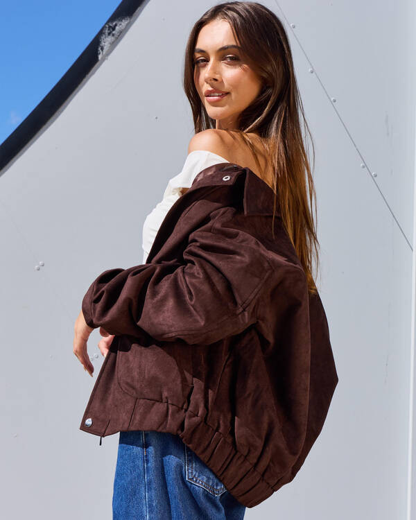 Ava And Ever Hayden Suede Jacket for Womens