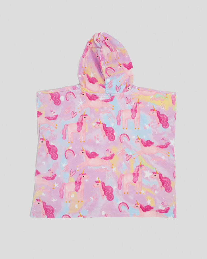 Topanga Toddlers' Unicorn Dreams Hooded Towel for Unisex