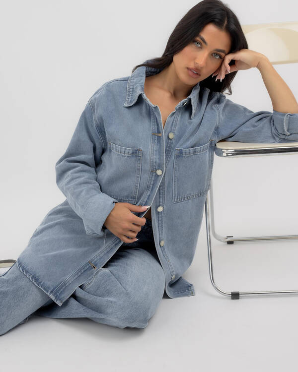Country Denim Georgie Shacket for Womens