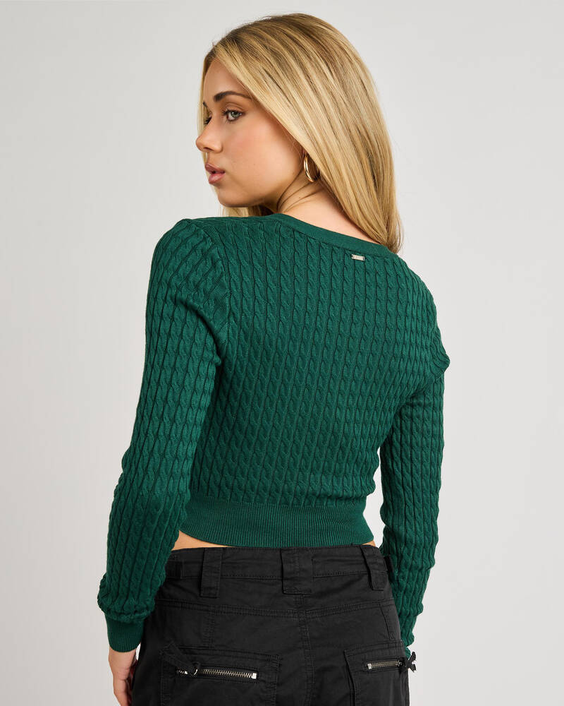 Ava And Ever Francesca Crop Knit Cardigan for Womens