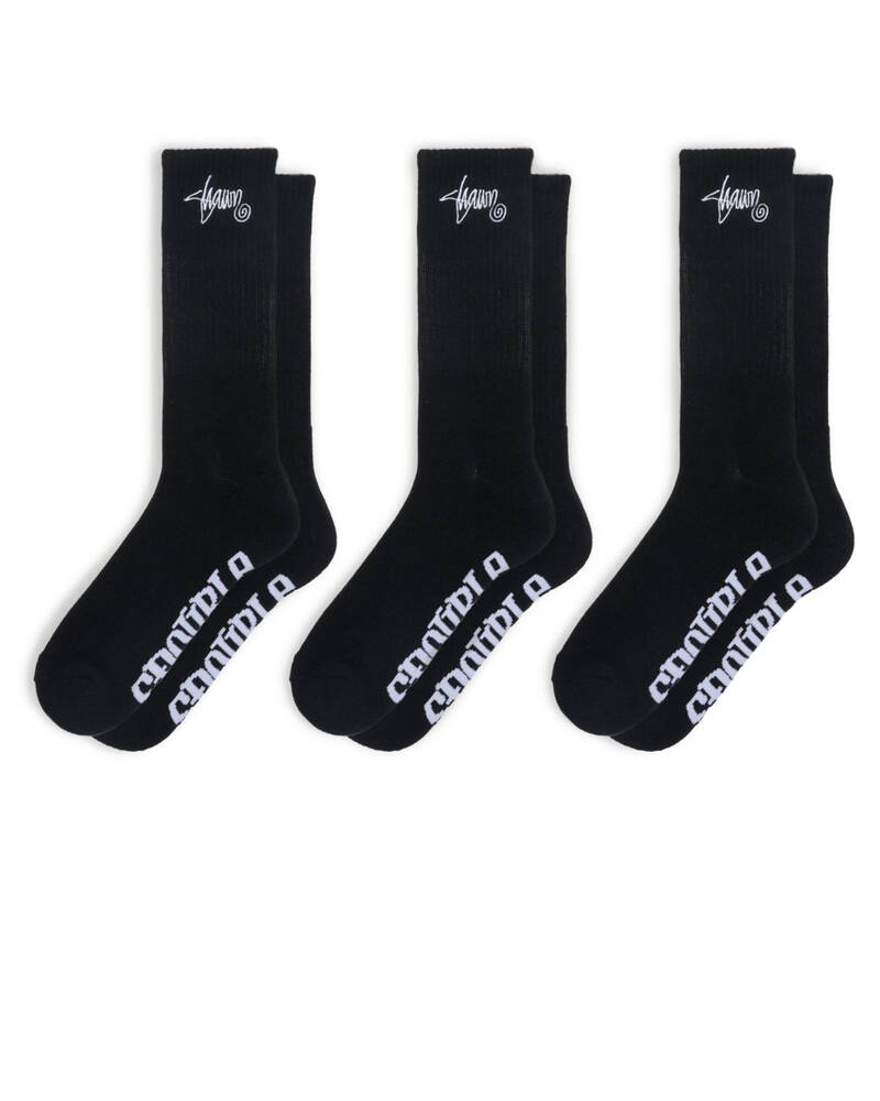 S-Double Standard Shawn Socks 3 Pack for Mens