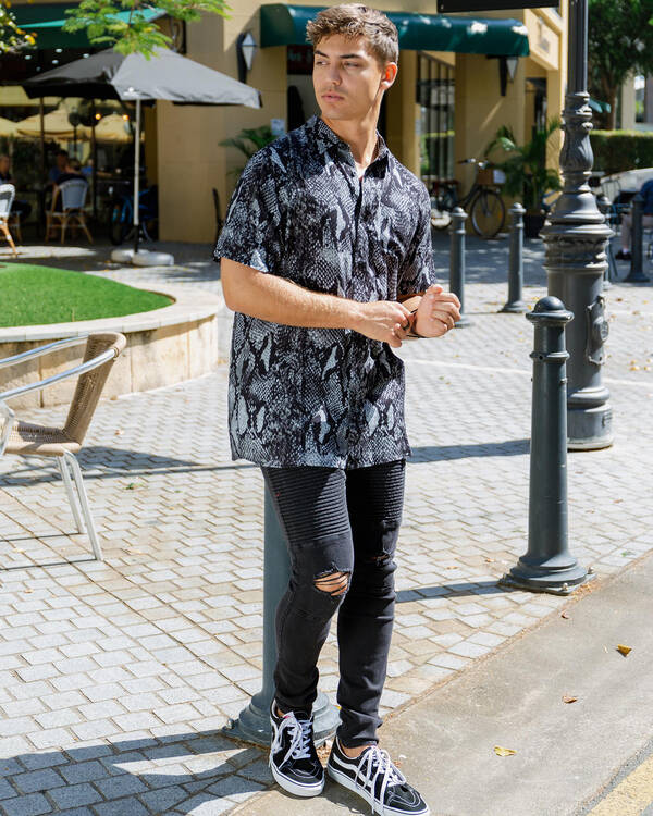 Lucid Grid Jeans for Mens