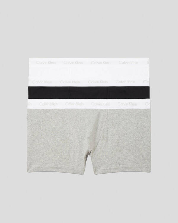 Calvin Klein Cotton Stretch Trunks 3 Pack for Mens