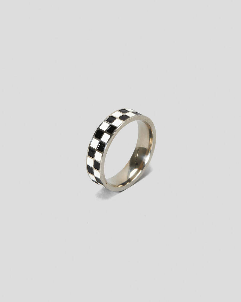 REPUBLIK Checkerboard Ring for Mens