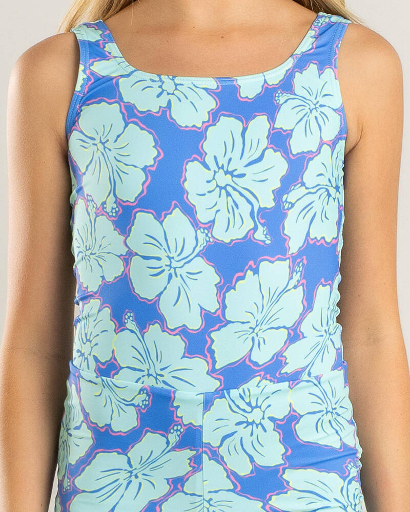 Billabong Girls' Happy Hibiscus Retro Shortie One Piece Swimsuit for Womens