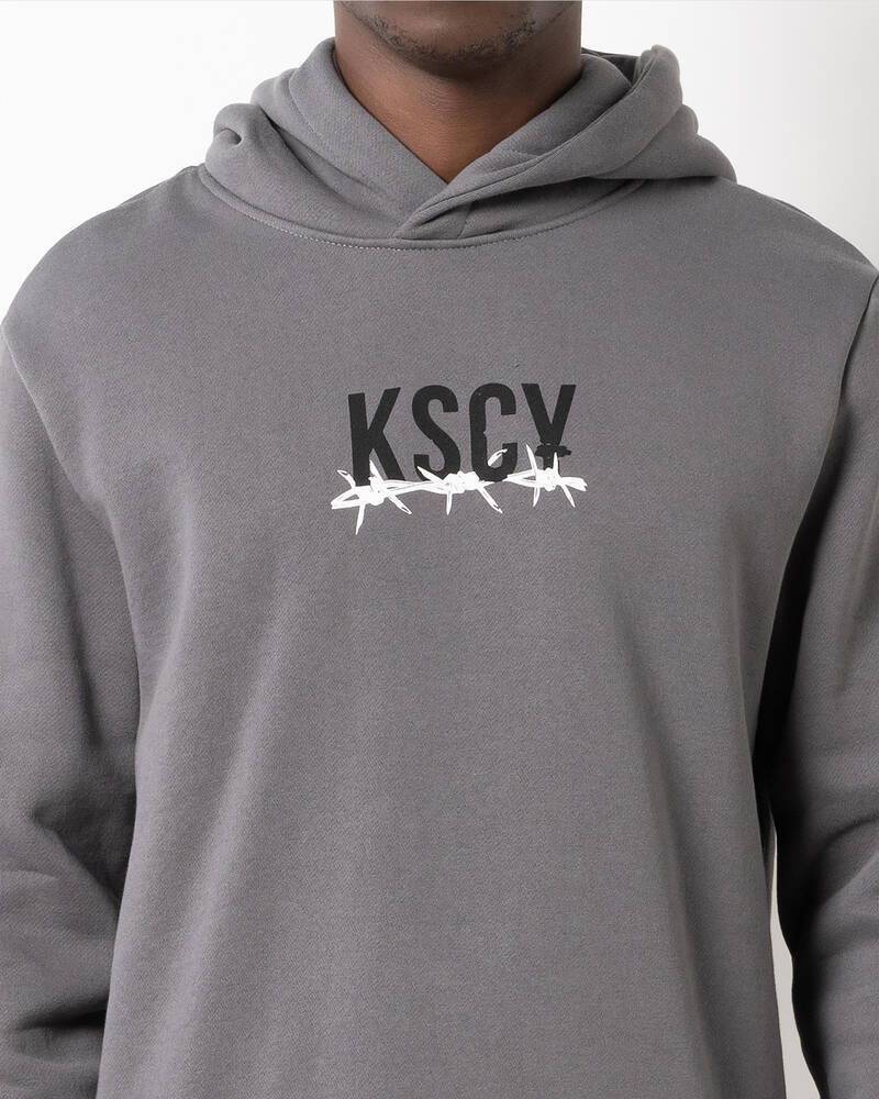 Kiss Chacey Dilluted Dual Curved Hoodie for Mens