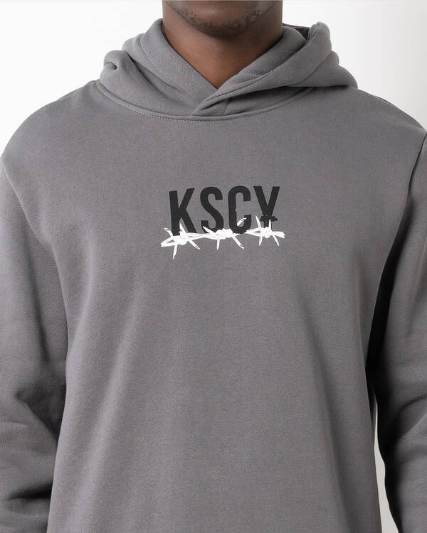 Kiss Chacey Dilluted Dual Curved Hoodie for Mens