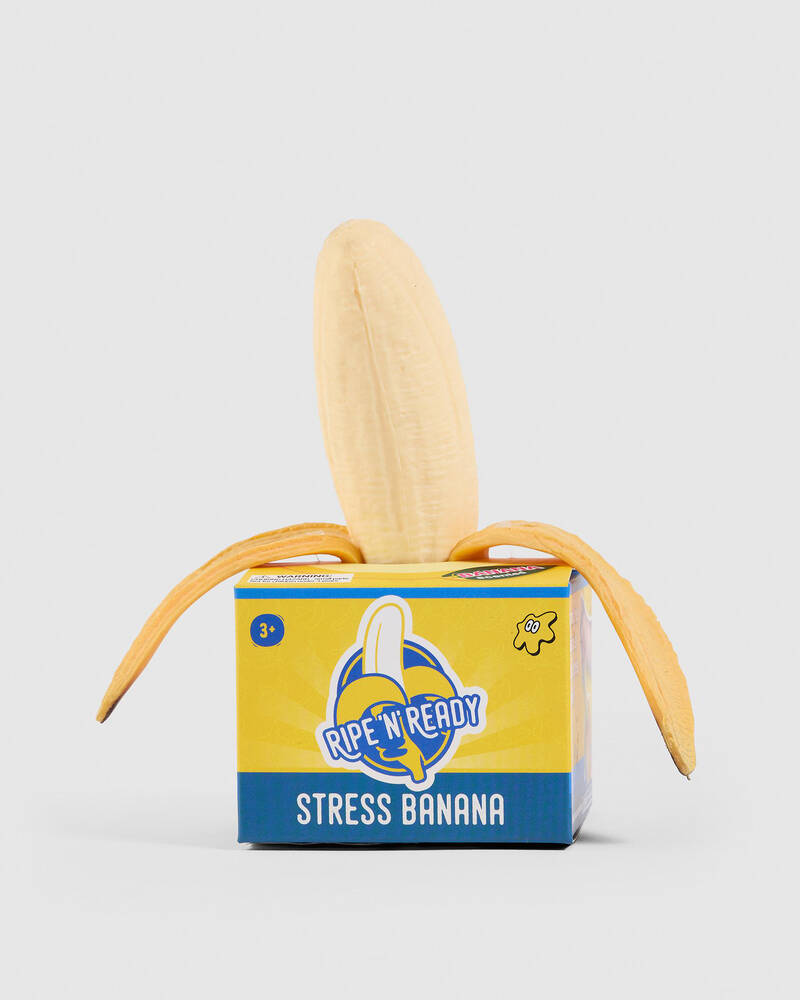 Bubblegum Stuff Ripe N Ready Stress Banana Squishy Fidget Toy for Unisex