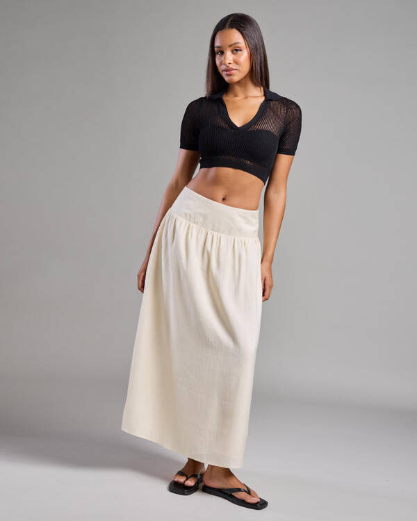 Mooloola Ibiza Short Sleeve Cropped Shirt for Womens