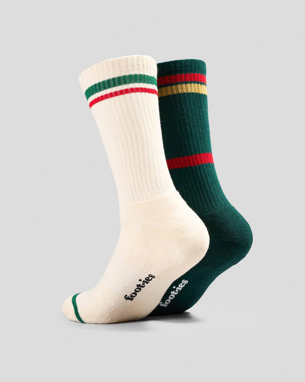 FOOT-IES VB Gift Can And Stubby Sneaker Socks 2 Pack for Mens