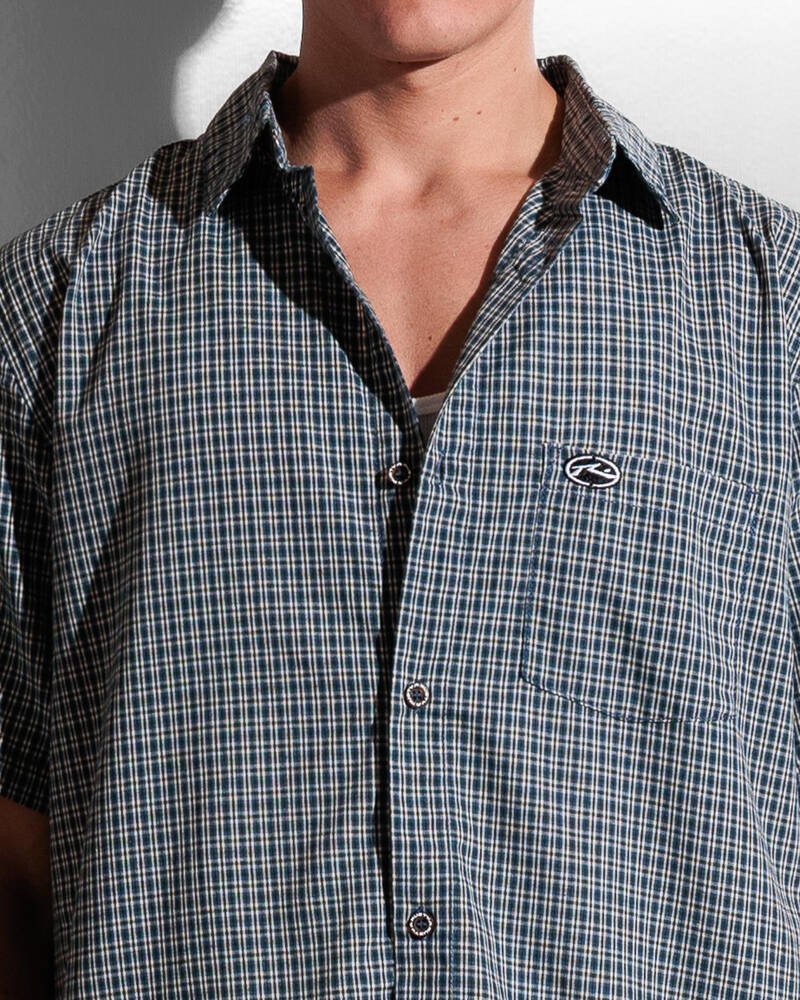 Rusty Datsun Check Short Sleeve Shirt for Mens