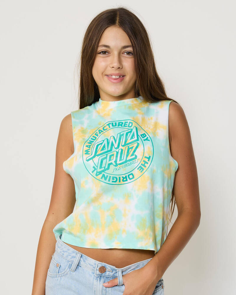 Santa Cruz Girl's MFG Dot Mono Front Tank Top for Womens