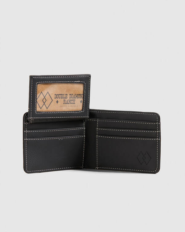 Double Diamond Ranch Howdy Faux Leather Wallet for Mens