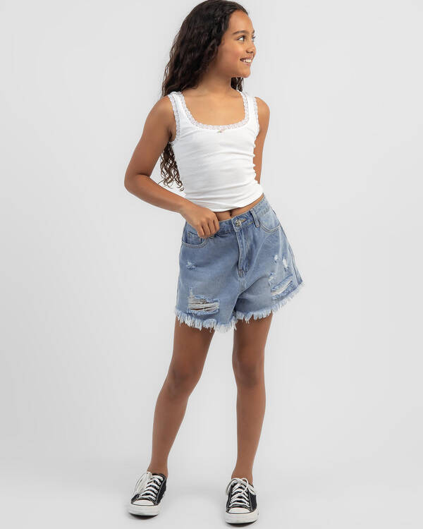 Mooloola Girls' Ivy Lace Tank Top for Womens