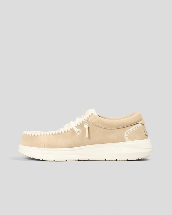 HEYDUDE Wendy COMF Suede Shoes for Womens