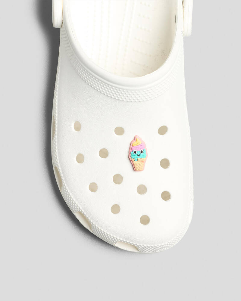 Crocs Ice Cream Cone with Smile Jibbitz for Unisex