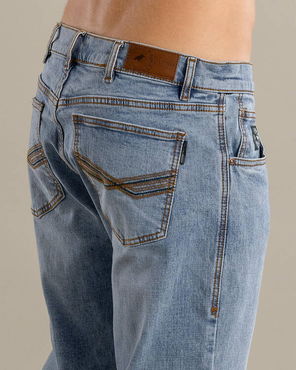 Ringers Western Muster Slim Straight Jeans for Mens