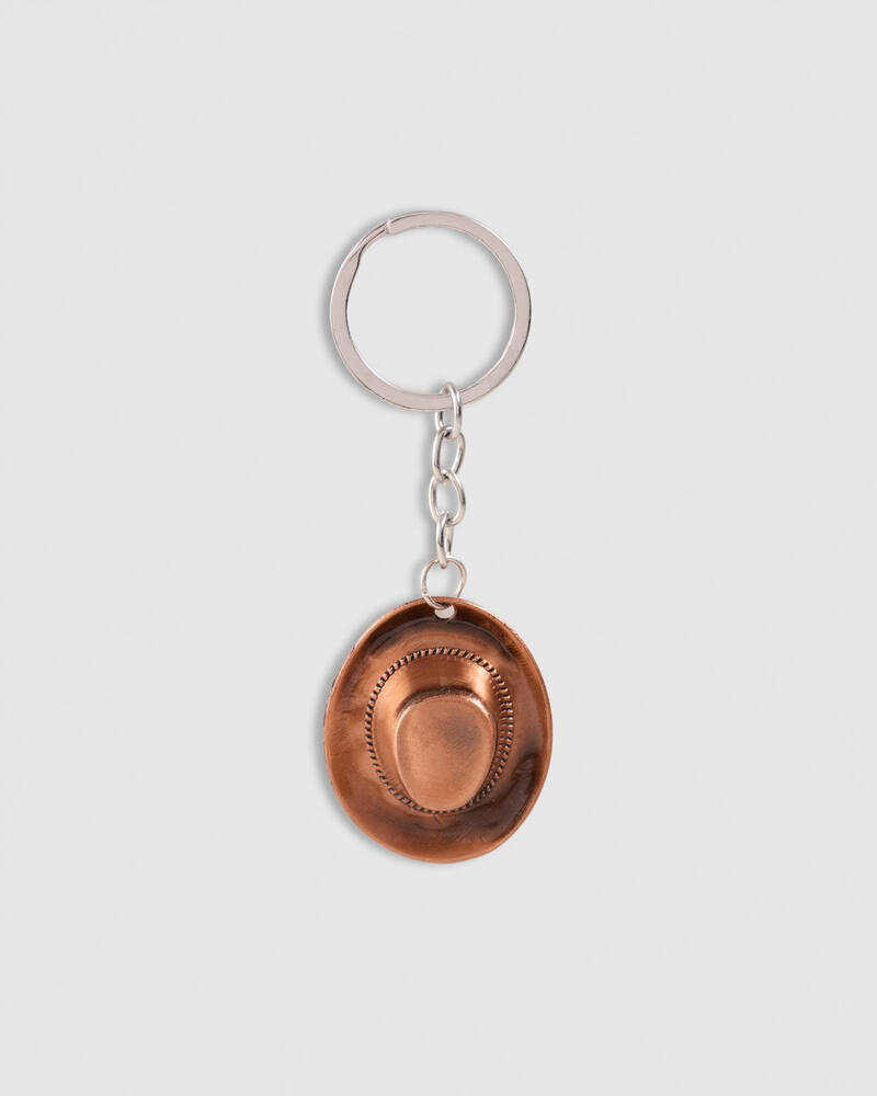 Miscellaneous Metal Cowboy Hat Keyring for Mens