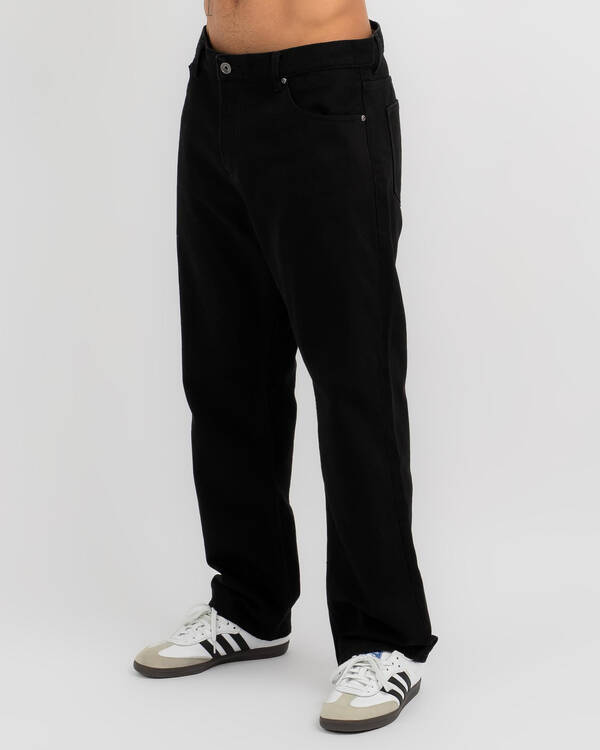 Quiksilver Baggy Black Black Jeans for Mens