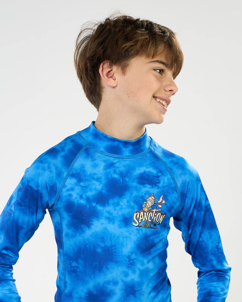 Sanction Boys' Brain Freeze Long Sleeve Rash Vest for Mens