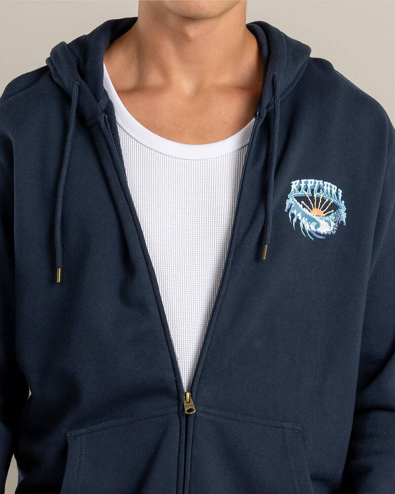Rip Curl Hazed and Tubed Zip Thru Hoodie for Mens