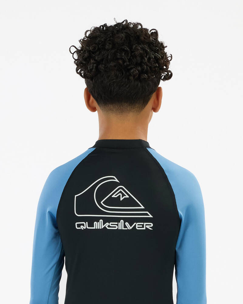 Quiksilver On Tour Boy's Long Sleeve Rash Vest for Mens