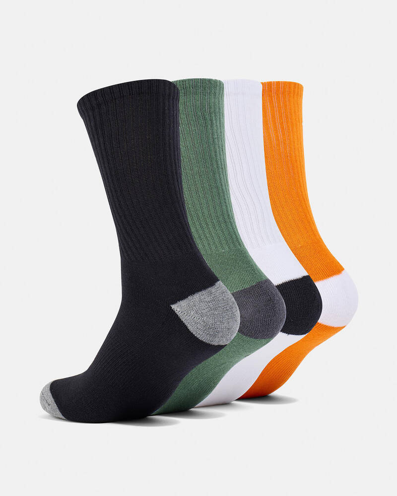 Santa Cruz Stack Repeat Crew Socks 4 Pack for Mens