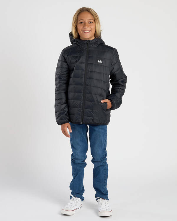Quiksilver Boys' Scaly Youth Hooded Puffer Jacket for Mens